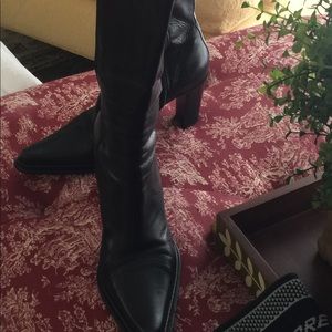 Donald Pliner Black knee boots, 8.5
